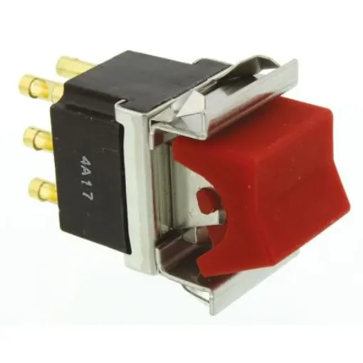 TE Connectivity DPDT, Latching Rocker Switch Panel Mount - FLN29RED04 product image