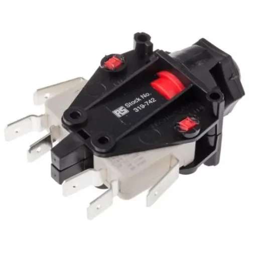 RS PRO 687 Series Momentary Air Switch, 250mm Fly Lead, Panel Mounted - 319742 product image