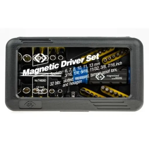 CK 1/4 in Square Ratchet Screwdriver & Bit Set - T4826D product image