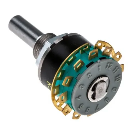 NSF GX non short, 6 Position DP6T Rotary Switch, 250 mA @ 60 V, Solder - 500400-000-000-000 product image