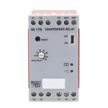 Broyce Control Speed Monitoring Relay, SPDT, DIN Rail - 45175 110VAC product image