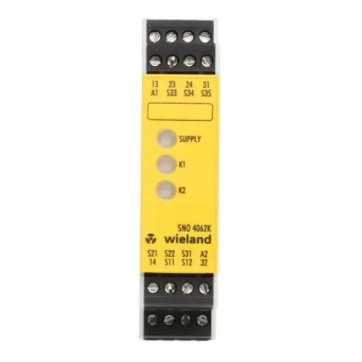 Wieland safeRELAY SNO 4062 Safety Monitoring Safety Relay, 24V ac/dc, Dual-Channel, 2 Safety Contacts - SNO 4062K-A-00C product image