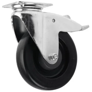Tente Braked Swivel Castor Wheel, 100kg Capacity, 125mm Wheel - 2477UYP125P50 product image