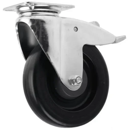 Tente Braked Swivel Castor Wheel, 100kg Capacity, 125mm Wheel - 2477UYP125P50 product image