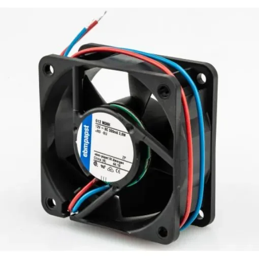 ebm-papst 600 N Series Axial Fan, 12 V dc, DC Operation, 56m³/h, 3.8W, 317mA Max, 60 x 60 x 25mm - 612NGHH product image