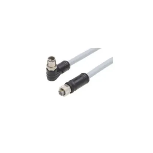 Molex Right Angle Female 5 way M12 to Straight Male 5 way M12 Cordset, 20m - 1205010223 product image