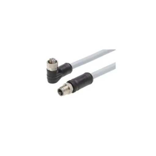 Molex Right Angle Female 5 way M12 to Straight Male 5 way M12 Cordset, 20m - 1205010215 product image