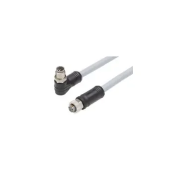 Molex Right Angle Female 5 way M12 to Straight Male 5 way M12 Cordset, 15m - 1205010122 product image