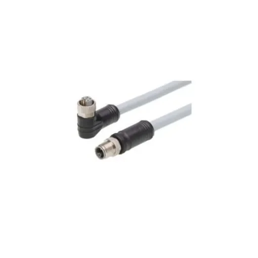 Molex Right Angle Female 5 way M12 to Straight Male 5 way M12 Cordset, 20m - 1205010115 product image