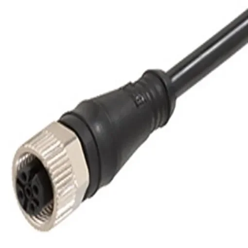 Molex Straight Female M12 to Right Angle Female M12 Cordset, 10m - 1200659521 product image