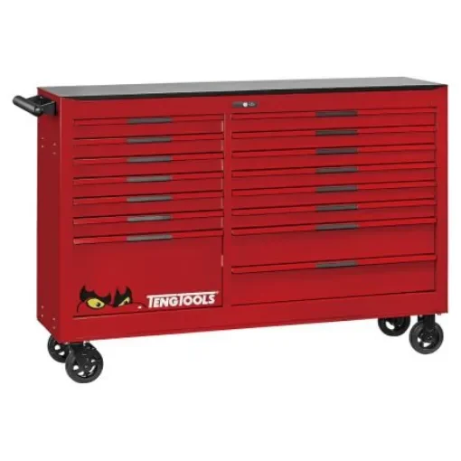 Teng Tools 15 Drawer Steel Wheeled Roller Cabinet Tools Included - TSW64R15 product image