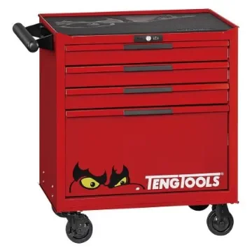 Teng Tools 4 Drawer Steel Wheeled Roller Cabinet - TSW26R4L product image