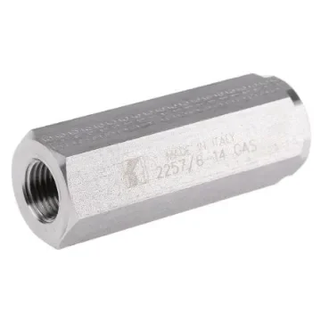 RS PRO Stainless Steel, Steel Inline Mounting, Hydraulic Check Valve, BSP 1/4, 110L/min - 3244944 product image