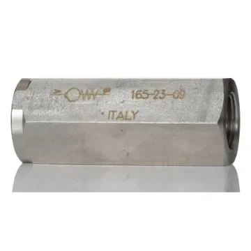 RS PRO Stainless Steel, Steel Inline Mounting, Hydraulic Check Valve, BSP 1/2, 65L/min - 3244966 product image
