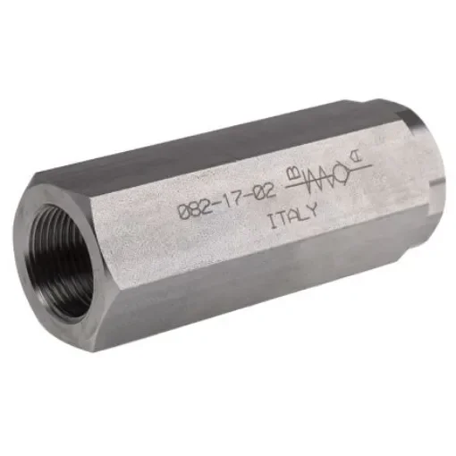 RS PRO Stainless Steel, Steel Inline Mounting, Hydraulic Check Valve, BSP 3/4, 90L/min - 3244972 product image
