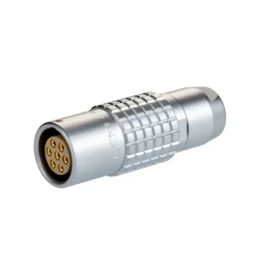 LEMO Circular Connector, 7 Contacts, Cable Mount, Socket, Female, IP50, 2B Series - PHG.2B.307.CLLZ product image
