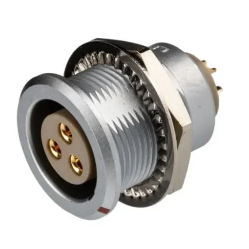 LEMO Circular Connector, 3 Contacts, Panel Mount, Socket, Female, IP50, 3B Series - EGG.3B.303.CLL product image