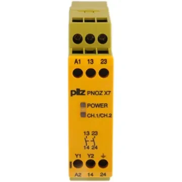 Pilz PNOZ X PNOZ X7 Emergency Stop Safety Relay, 230V ac, Single Channel, 2 Safety Contacts - 774056 product image