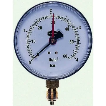 Brannan G 3/8 Analogue Pressure Gauge 2.5bar Bottom Entry 100mm Outside Diameter - 34/652/0 product image