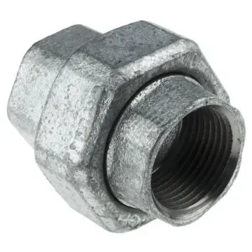 Georg Fischer Galvanised Malleable Iron Fitting Taper Seat Union, Female BSPP 1-1/4in to Female BSPP 1-1/4in - 770340207 product image
