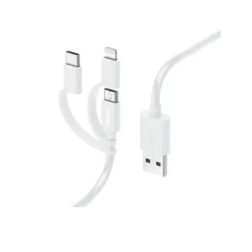 Hama USB 2.0, Male Lightning to Male USB A, USB C, 480Mbps, 1m - 00201535 product image