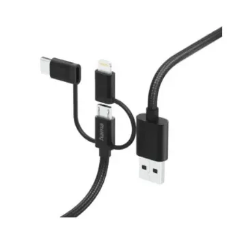 Hama USB 2.0, Male Lightning to Male USB A, USB C, 480Mbps, 1.5m - 00201536 product image