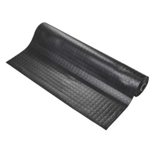 Coba Europe Black Anti-Slip PVC Mat, Dot Pattern Finish 10m x 1.2m x 2.5mm - CDS010001V product image