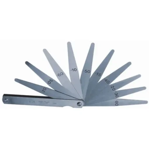 Moore & Wright 387M-13-A Hardened Steel Feeler Gauge, 13 Blades product image