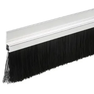 RS PRO Black Aluminium, Nylon Brush Strip, 60mm - 3269937 product image