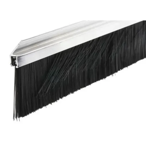 RS PRO Black Aluminium, Nylon Brush Strip, 60mm - 3269959 product image