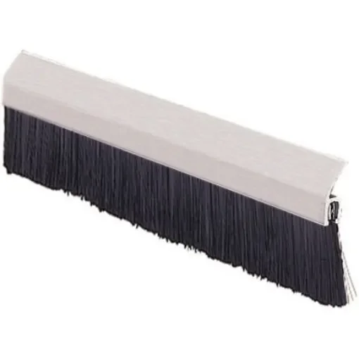 RS PRO Black Aluminium, Nylon Brush Strip, 150mm - 3270000 product image