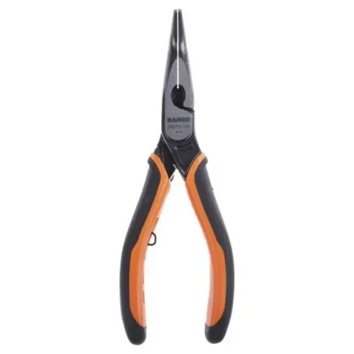 Bahco 2427G Bent Nose Pliers, 160 mm Overall, Bent Tip, 46mm Jaw - 2427 G-160 product image