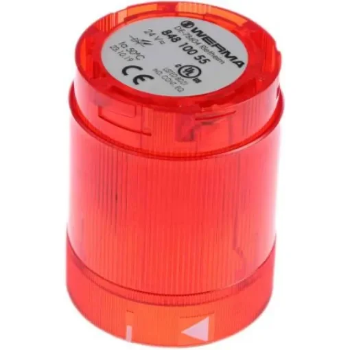 Werma 848 Series Red Steady Effect Beacon Unit, 24 V ac/dc, LED Bulb, AC, DC, IP54 - 848.100.55 product image