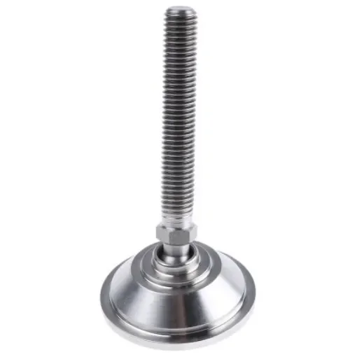Nu-Tech Engineering M12 Stainless Steel Adjustable Foot, 1500kg Static Load Capacity 10° Tilt Angle - A080/014 product image