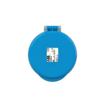 Amphenol Industrial, 2CMA1 IP44 Blue Panel Mount 2P+E Industrial Power Socket, Rated At 63A, 250 V - 2CMA167510R1000 product image