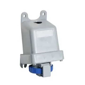 Amphenol Industrial, 2CMA1 IP67, IP69 Blue Wall Mount 2P+E Industrial Power Socket, Rated At 16A, 250 V - 2CMA167149R1000 product image