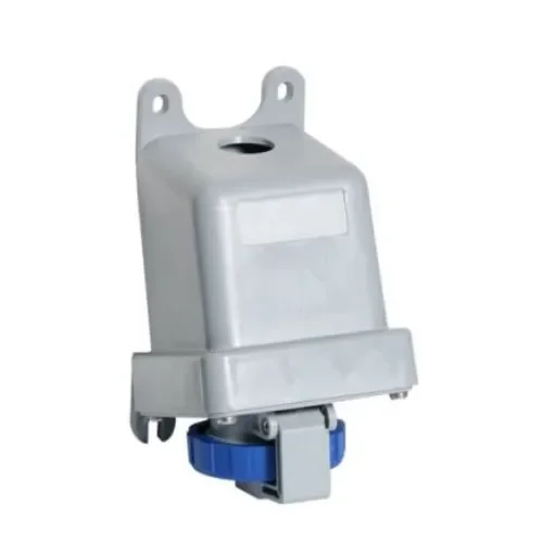 Amphenol Industrial, 2CMA1 IP67, IP69 Blue Wall Mount 2P+E Industrial Power Socket, Rated At 16A, 250 V - 2CMA167149R1000 product image