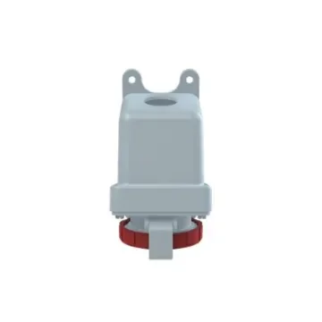 Amphenol Industrial, 2CMA1 IP67, IP69 Red Wall Mount 3P+N+E Industrial Power Socket, Rated At 16A, 415 V - 2CMA167166R1000 product image