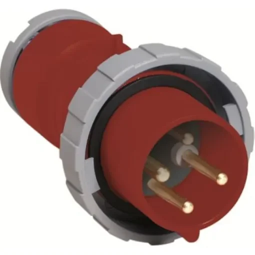 Amphenol Industrial, 2CMA1 IP67, IP69 Red 3P+E Industrial Power Plug, Rated At 32A, 440 V - 2CMA166732R1000 product image