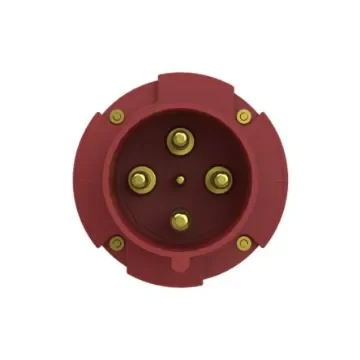 Amphenol Industrial, 2CMA1 IP44 Red 3P+E Industrial Power Plug, Rated At 63A, 415 V - 2CMA166752R1000 product image
