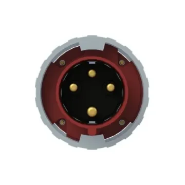 Amphenol Industrial, 2CMA1 IP67, IP69 Red 3P+E Industrial Power Plug, Rated At 63A, 415 V - 2CMA166786R1000 product image