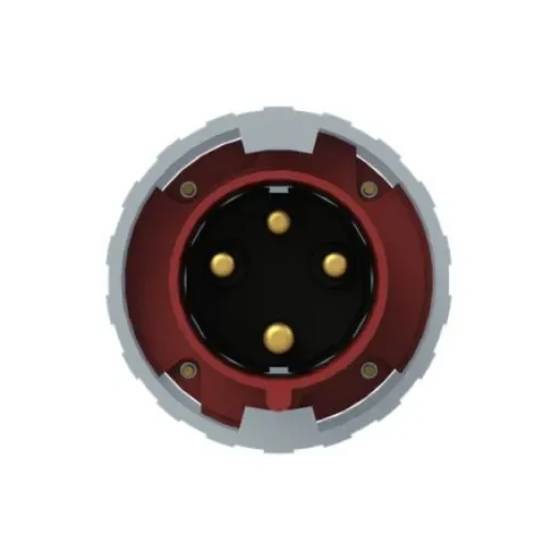 Amphenol Industrial, 2CMA1 IP67, IP69 Red 3P+E Industrial Power Plug, Rated At 63A, 415 V - 2CMA166786R1000 product image