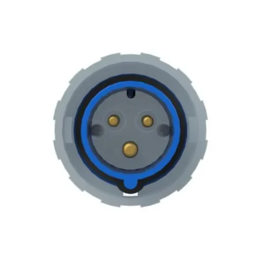 Amphenol Industrial, 2CMA1 IP67, IP69 Blue 2P+E Industrial Power Plug, Rated At 16A, 250 V - 2CMA166460R1000 product image