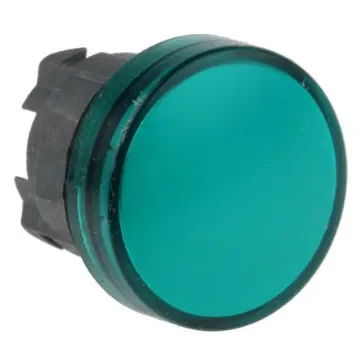 Schneider Electric, Harmony XB4, Panel Mount Green LED Pilot Light, 22mm Cutout, IP66, IP67, IP69(IP69K), 240V ac - XB4BVM3 product image