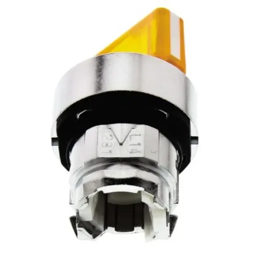 Schneider Electric Harmony XB4 Series 2 Position Selector Switch Head, 22mm Cutout, Orange Handle - ZB4BK1253 product image