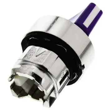 Schneider Electric Harmony XB4 Series 2 Position Selector Switch Head, 22mm Cutout, Blue Handle - ZB4BK1263 product image