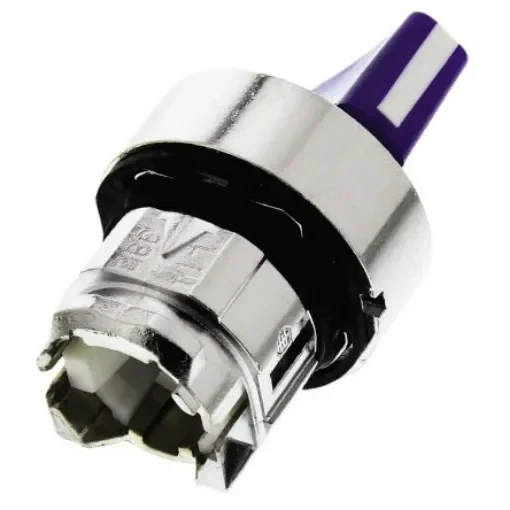 Schneider Electric Harmony XB4 Series 2 Position Selector Switch Head, 22mm Cutout, Blue Handle - ZB4BK1263 product image