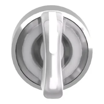 Schneider Electric Harmony XB4 Series 3 Position Selector Switch Head, 22mm Cutout, White Handle - ZB4BK1313 product image