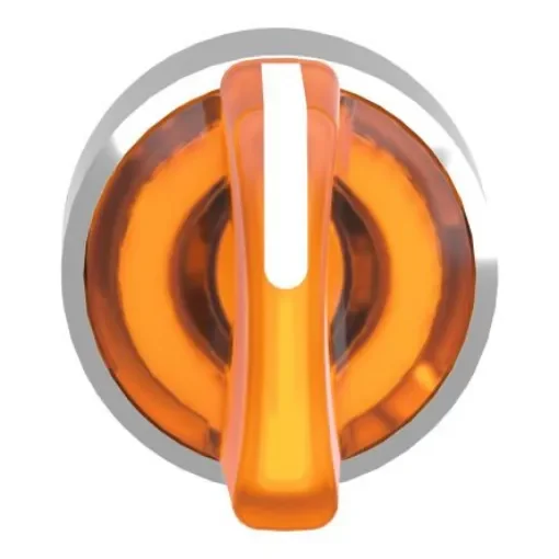 Schneider Electric Harmony XB4 Series 3 Position Selector Switch Head, 22mm Cutout, Orange Handle - ZB4BK1353 product image