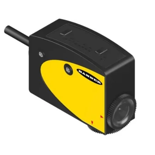 Banner Through beam Photoelectric Sensor, Block Sensor, 10 mm Detection Range - R58ECRGB2 product image